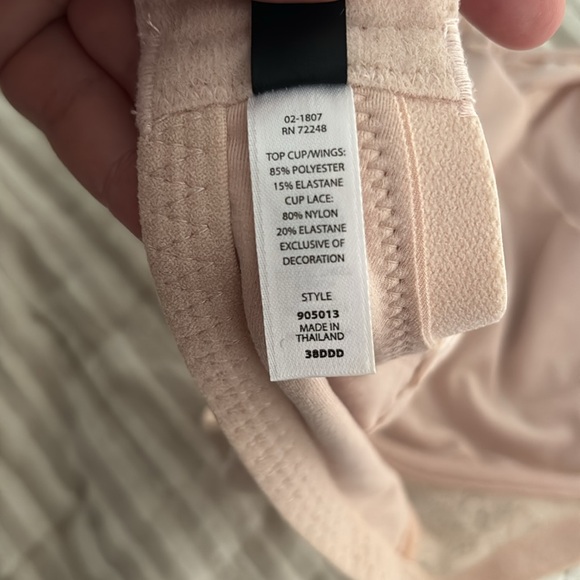 NWOT- Paramour no underwire or padding lace nursing friendly bra - Picture 7 of 7